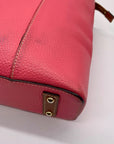Dooney & Bourke Pink Pebbled Leather Small Shopper Tote Bag