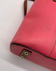Dooney & Bourke Pink Pebbled Leather Small Shopper Tote Bag