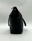 Coach Black Pebbled Leather Kacey Convertible Satchel Bag- C6229
