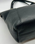 Coach Black Pebbled Leather Kacey Convertible Satchel Bag- C6229