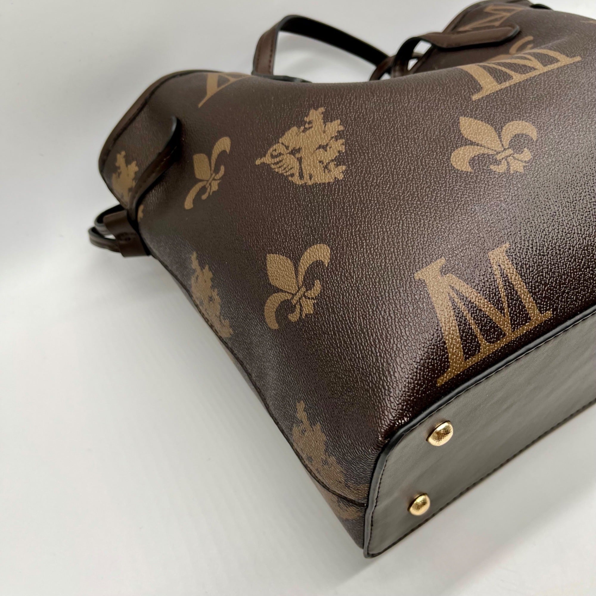 Le Miel Brown FauxLeather Tote Bag