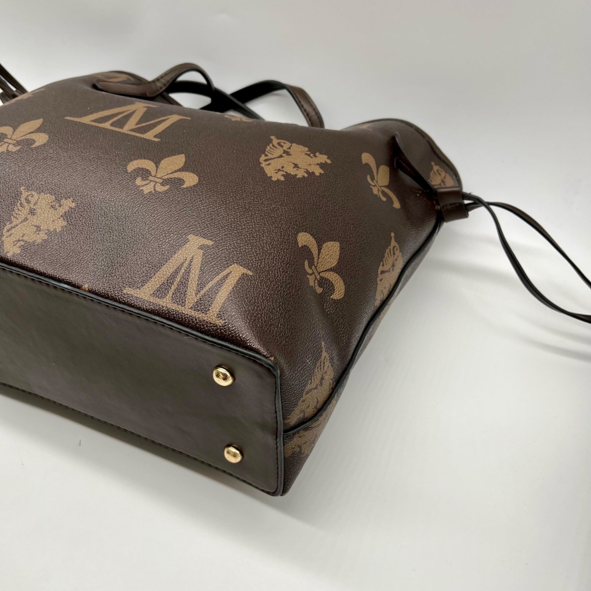 Le Miel Brown FauxLeather Tote Bag