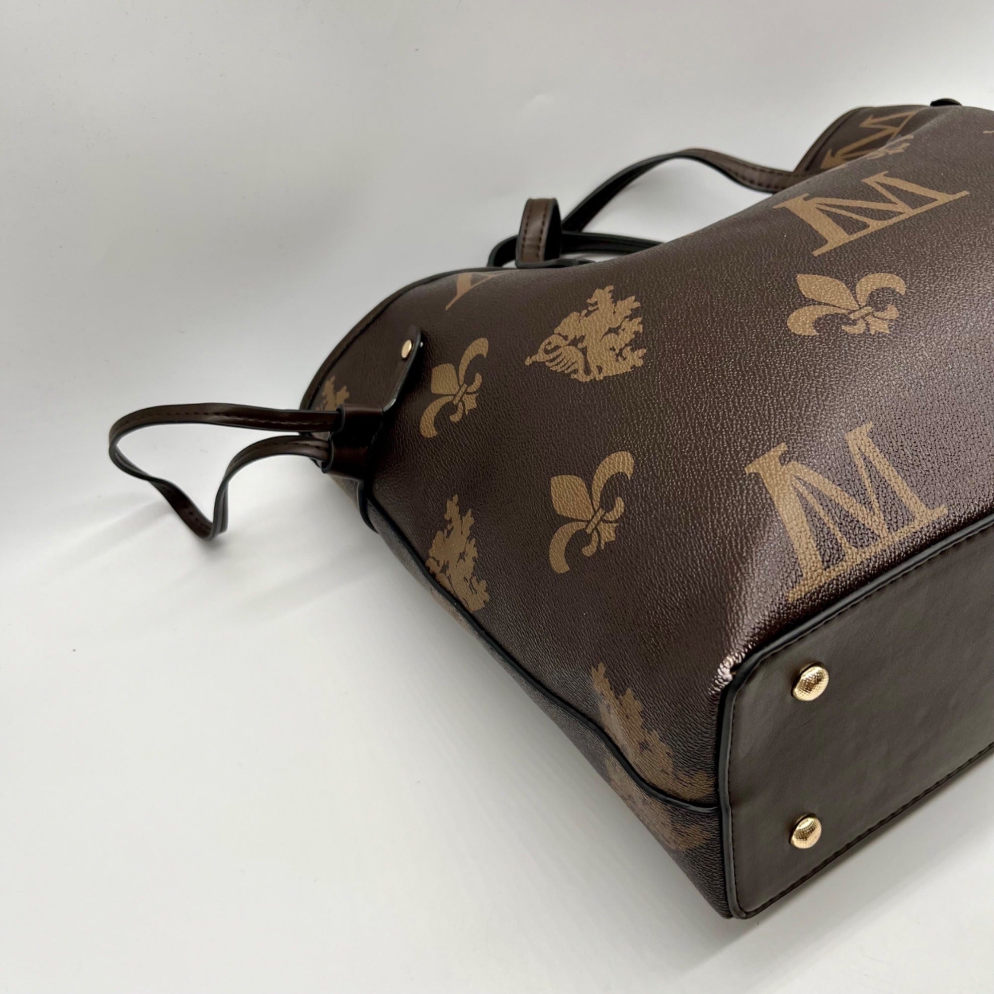 Le Miel Brown FauxLeather Tote Bag