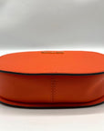 Michael Kors Orange Saffiano Leather Jet Set Poppy Travel Crossbody Bag
