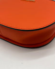 Michael Kors Orange Saffiano Leather Jet Set Poppy Travel Crossbody Bag