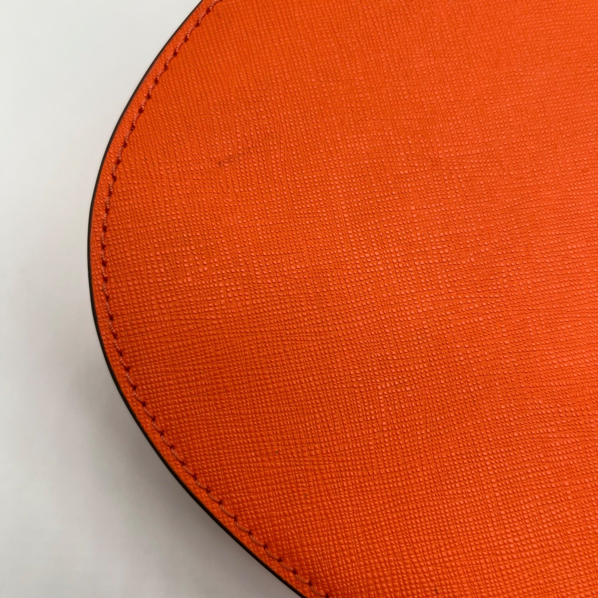 Michael Kors Orange Saffiano Leather Jet Set Poppy Travel Crossbody Bag