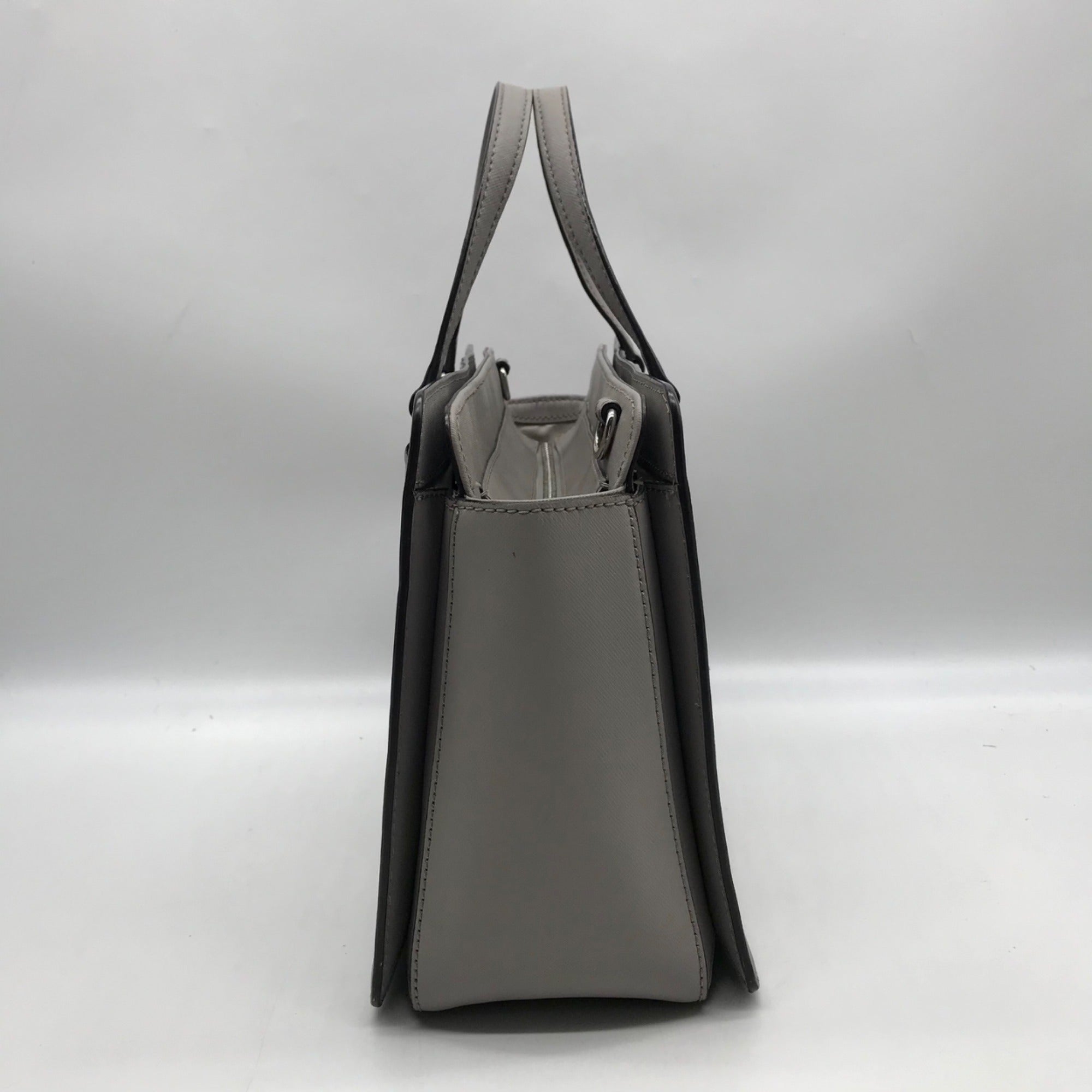 Kate Spade Gray Saffiano Leather Laurel Way Reese Satchel Bag