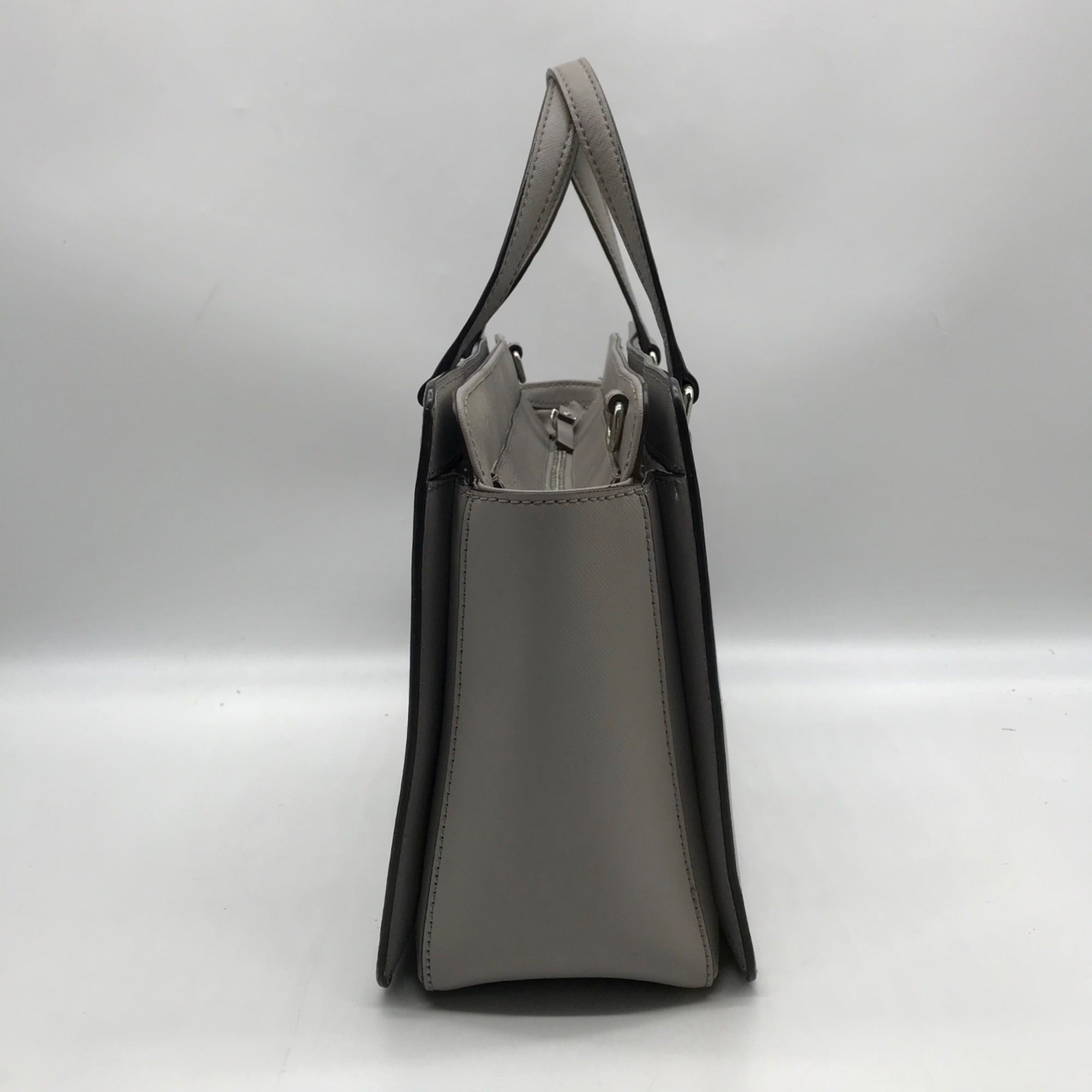 Kate Spade Gray Saffiano Leather Laurel Way Reese Satchel Bag