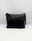 Fossil Black Leather Vintage Crossbody Bag