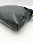 Fossil Black Leather Vintage Crossbody Bag