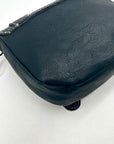 Unbranded Dark Grey Faux Leather Saddle Shoulder Bag