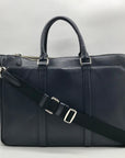 Coach Dark Blue Leather Metropolitan Convertible Brief Bag