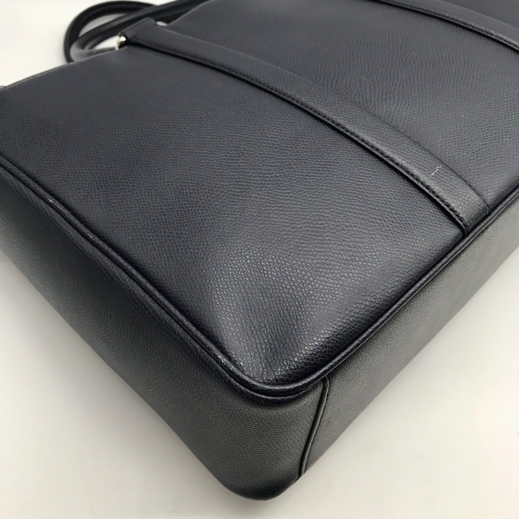 Coach Dark Blue Leather Metropolitan Convertible Brief Bag