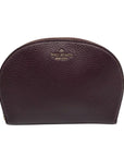 Kate Spade Dark Cherry Pebbled leather Jackson Half Moon Wristlet