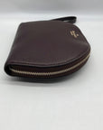 Kate Spade Dark Cherry Pebbled leather Jackson Half Moon Wristlet