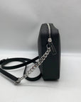 Michael Kors Black Logo Monogram Canvas Jet Set Crossbody