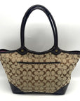 Coach Khaki/Brown Signature Bleeker Tote Bag 12564