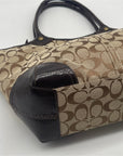 Coach Khaki/Brown Signature Bleeker Tote Bag 12564