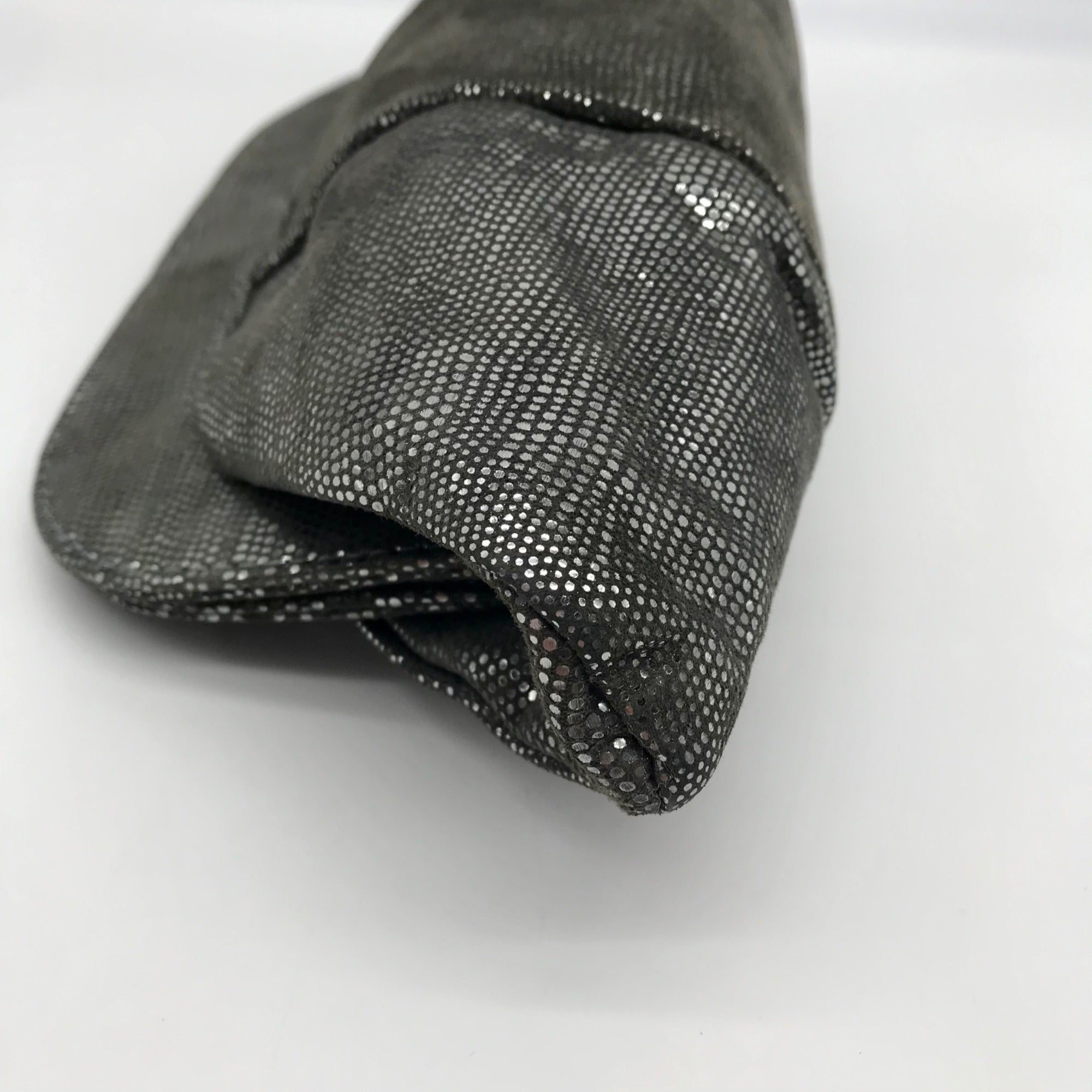Lauren Merkin  Gray Snake Embossed Clutch