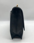 Michael Kors Black Leather Cynthia Flap Crossbody