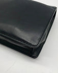 Michael Kors Black Leather Cynthia Flap Crossbody