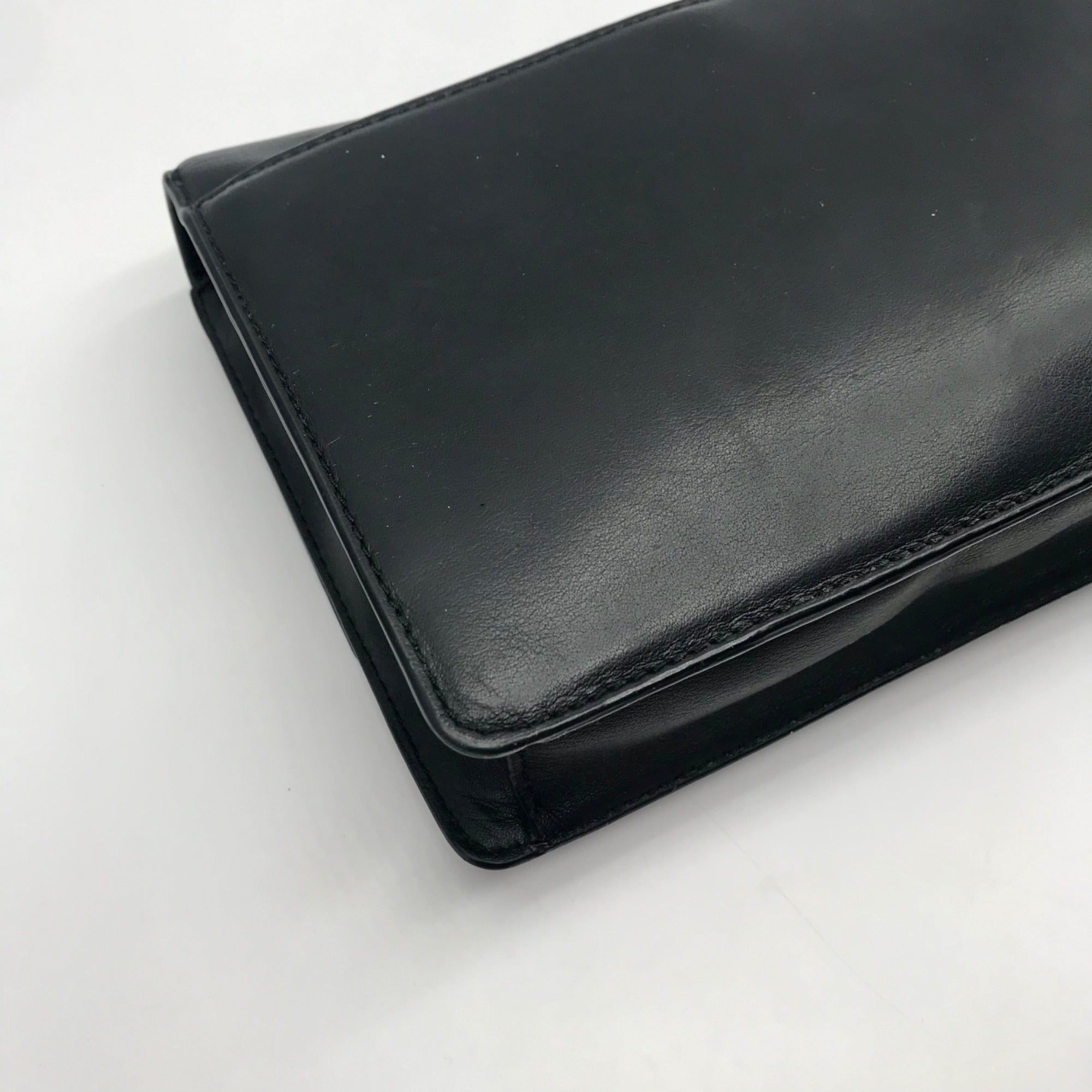 Michael Kors Black Leather Cynthia Flap Crossbody