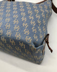 Dooney & Bourke Blue Monogram Canvas Gretta Hobo Bag
