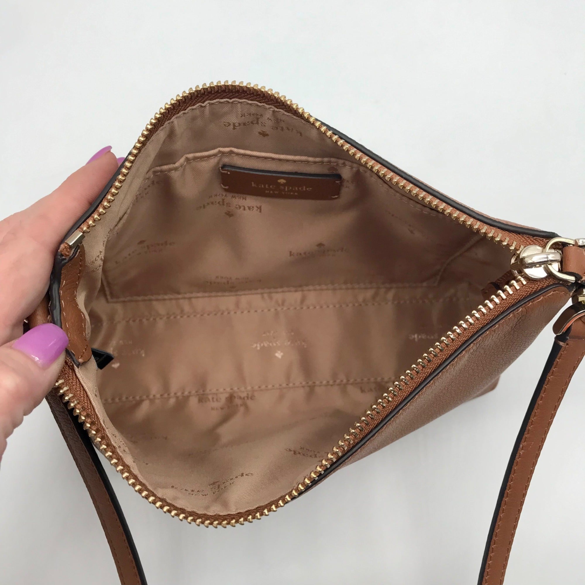 Kate Spade Warm Gingerbread Leather Bailey Crossbody Bag