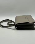 Michael Kors Pearl Grey Saffiano Leather Daniela Crossbody Bag