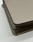 Michael Kors Pearl Grey Saffiano Leather Daniela Crossbody Bag