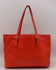 Michael Kors Coral Saffiano Leather Work Tote And Wallet