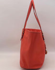 Michael Kors Coral Saffiano Leather Work Tote And Wallet