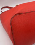 Michael Kors Coral Saffiano Leather Work Tote And Wallet
