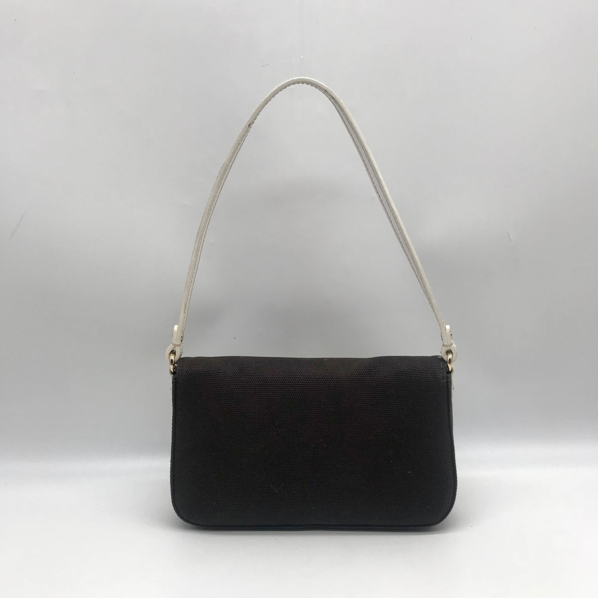 Kate Spade Dark Brown Canvas Mini Shoulder Bag
