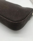 Kate Spade Dark Brown Canvas Mini Shoulder Bag