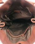 Via Spiga Genuine Brown Leather Tote Bag