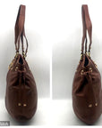 Via Spiga Genuine Brown Leather Tote Bag