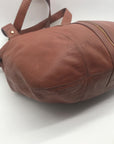 Via Spiga Genuine Brown Leather Tote Bag