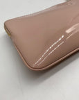 Michael Kors Pink Fulton Faux Leather Large Wristlet