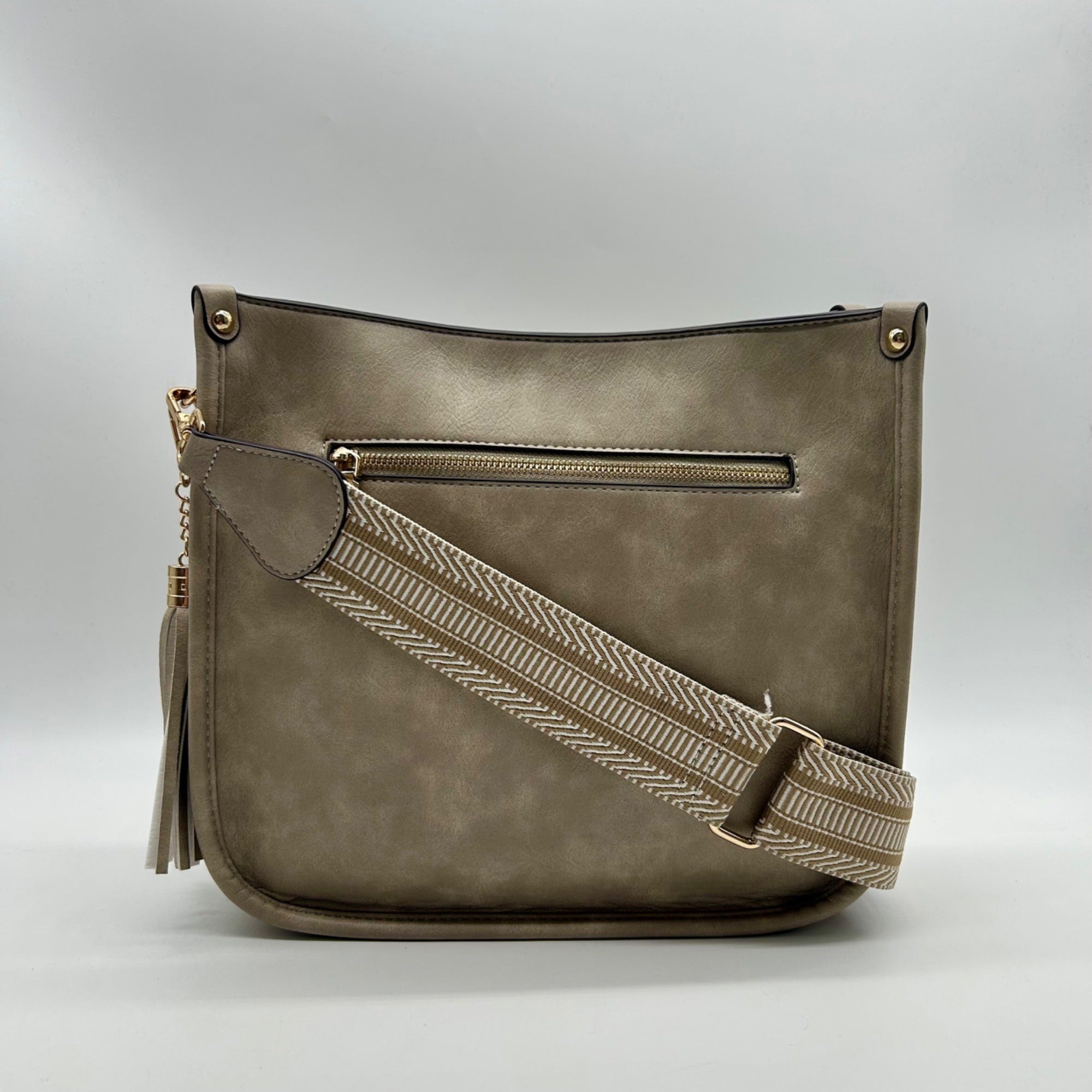 HKCLUF Vegan Leather Hobo Crossbody Bag