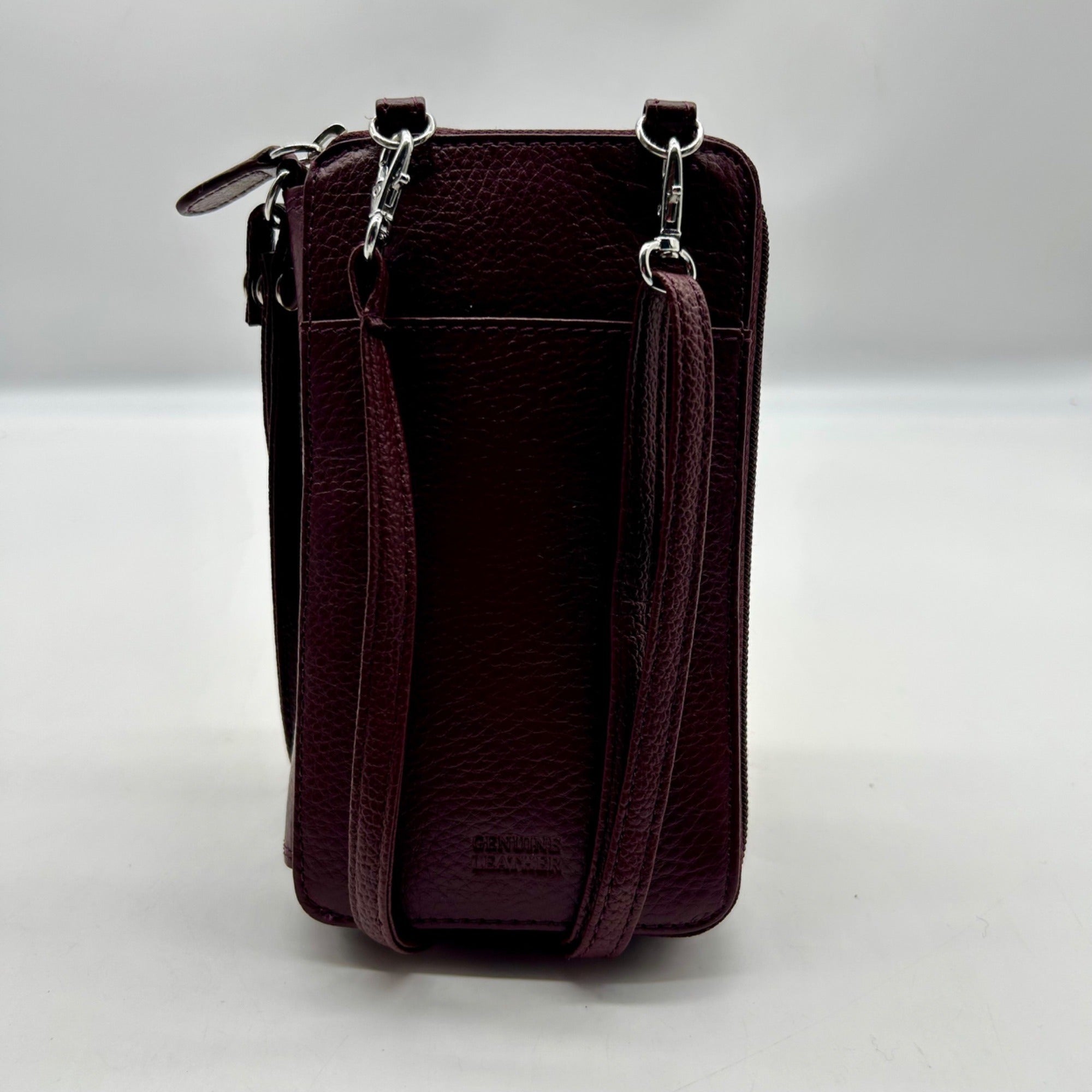 Giani Bernini Purple Leather Crossbody Wallet