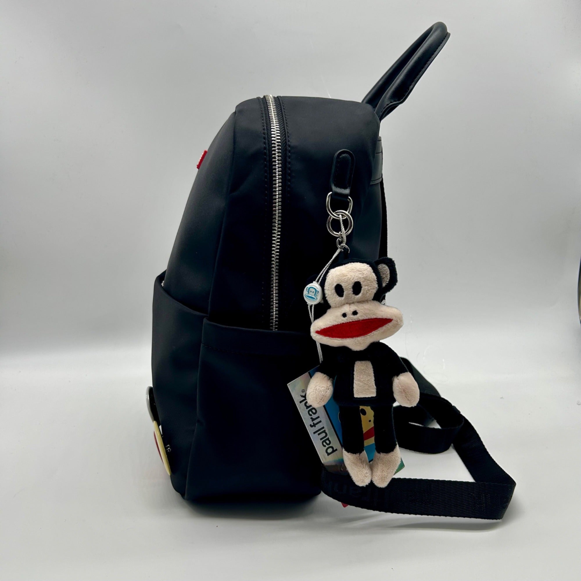 Paul Frank Black Nylon Friends Forever Backpack