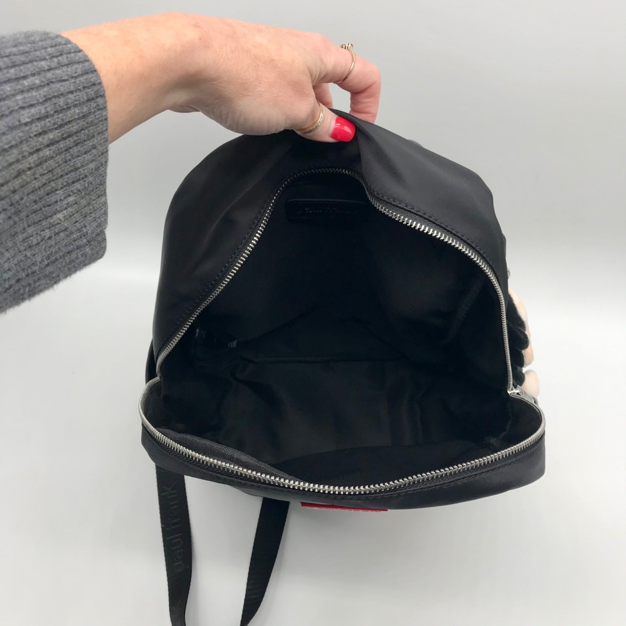 Paul Frank Black Nylon Friends Forever Backpack