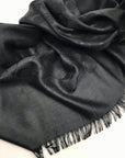 Coach Black Signature C Monogram Fabric Basic Wrap