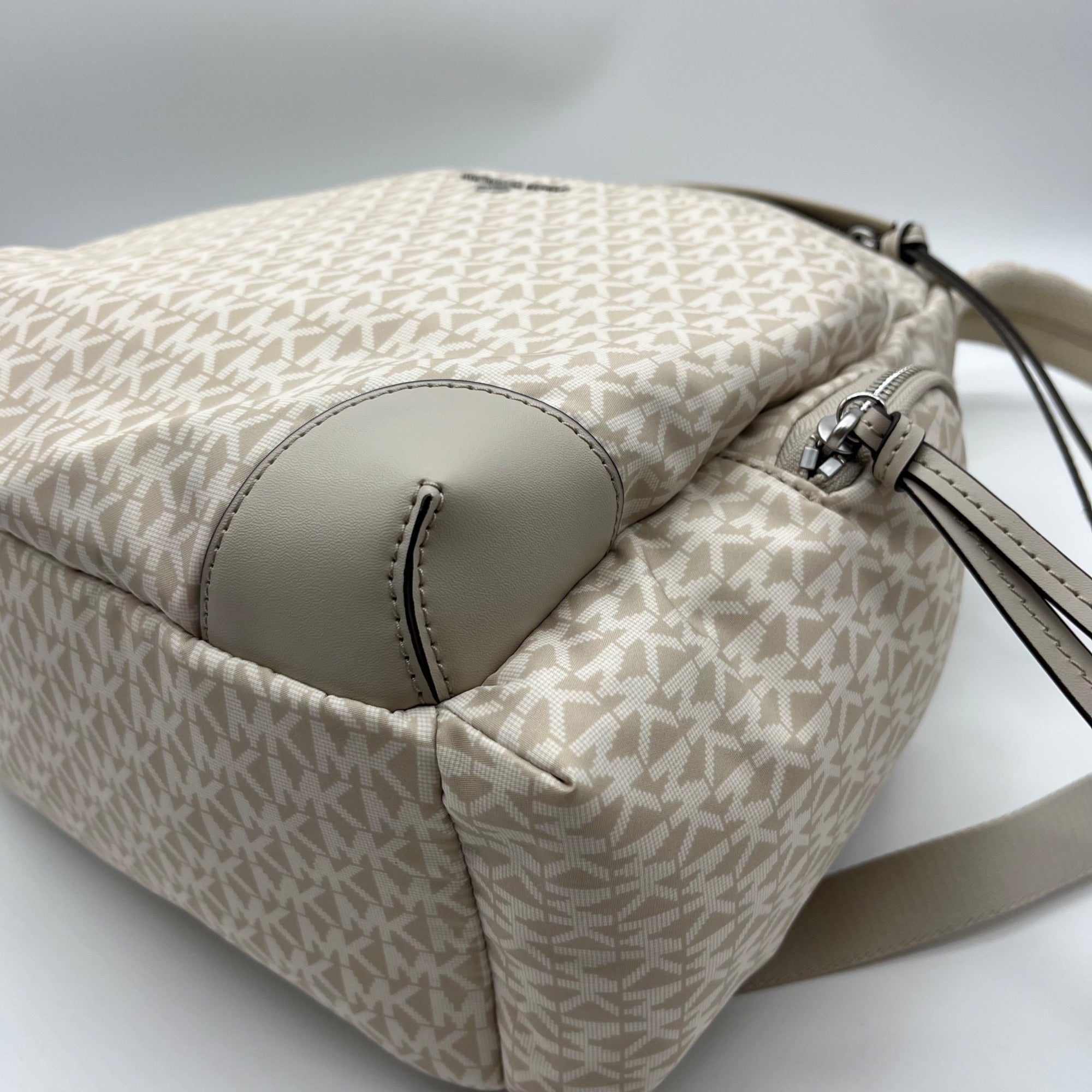 Michael Kors Light Sand Nylon Prescott Backpack