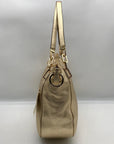 Michael Kors Metallic Gold Pebbled Leather Brooke Shoulder Bag