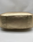 Michael Kors Metallic Gold Pebbled Leather Brooke Shoulder Bag