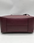 Michael Kors Burgundy Pebbled Leather Mercer Convertible Satchel