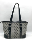 Brentano Gray And Black Monogram Fabric Shoulder Bag