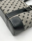 Brentano Gray And Black Monogram Fabric Shoulder Bag